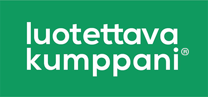 Luotettava kumppani-logo